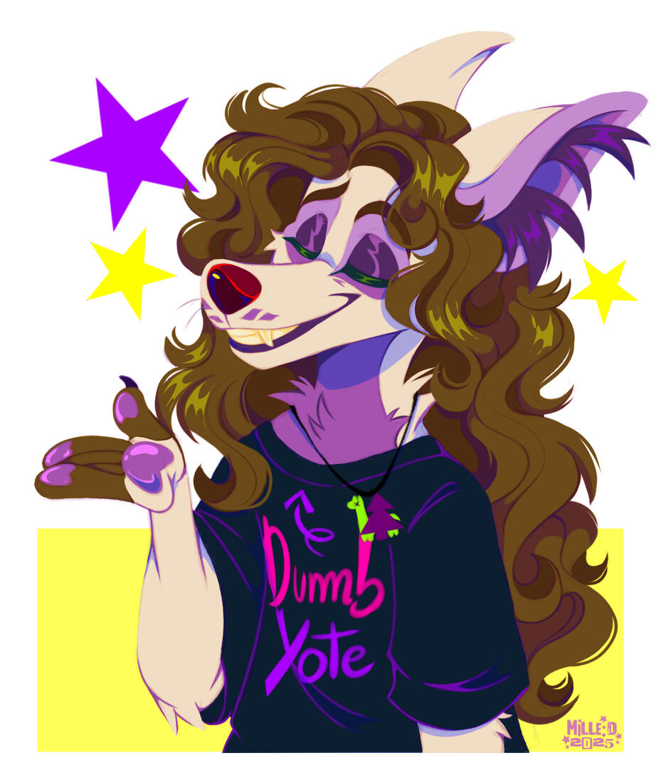Fursona art test (Original character)
