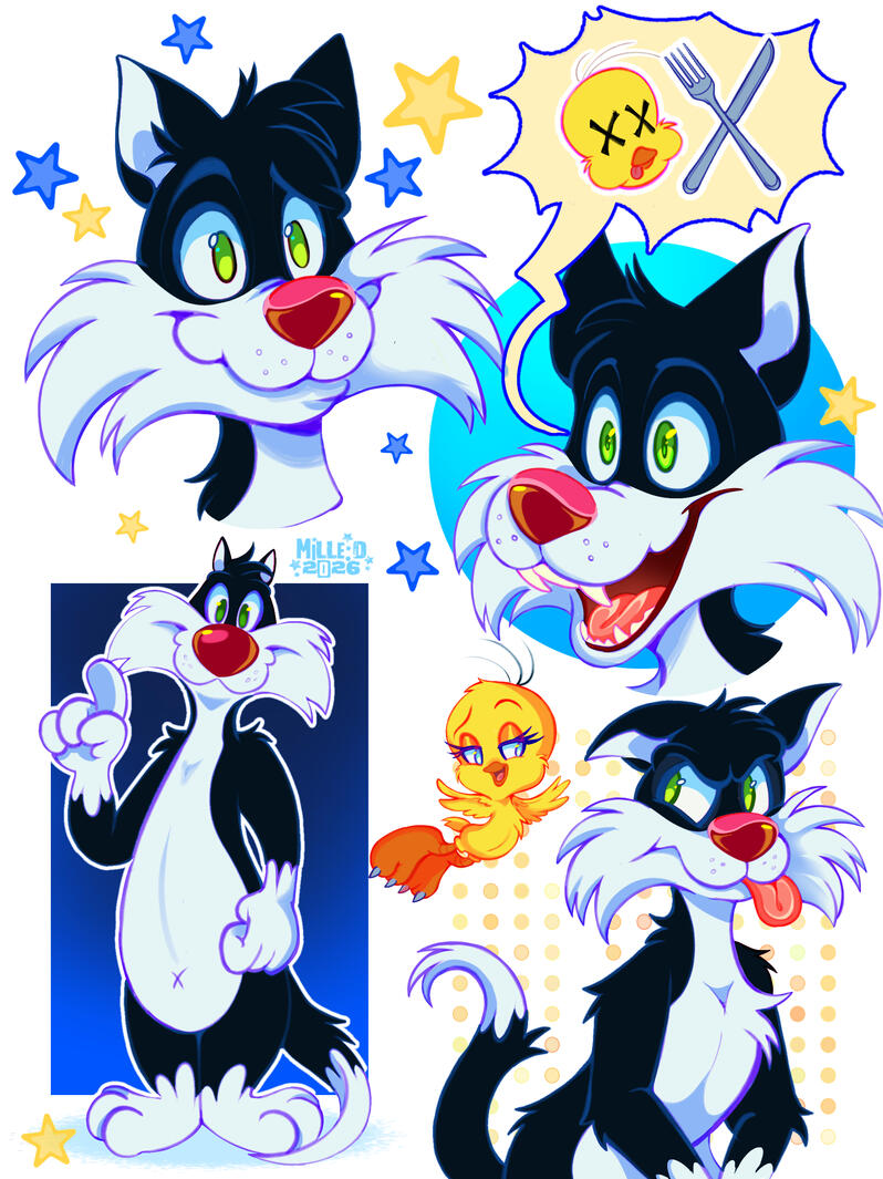 Sylvester (LooneyTunes doodles)